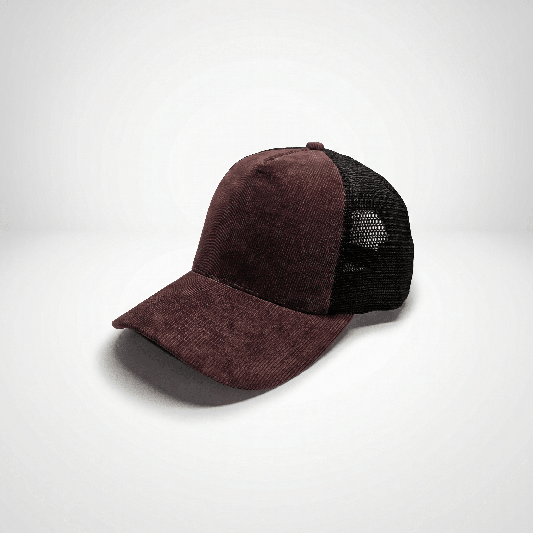 Wine Corduroy Trucker Cap - Lostgen.