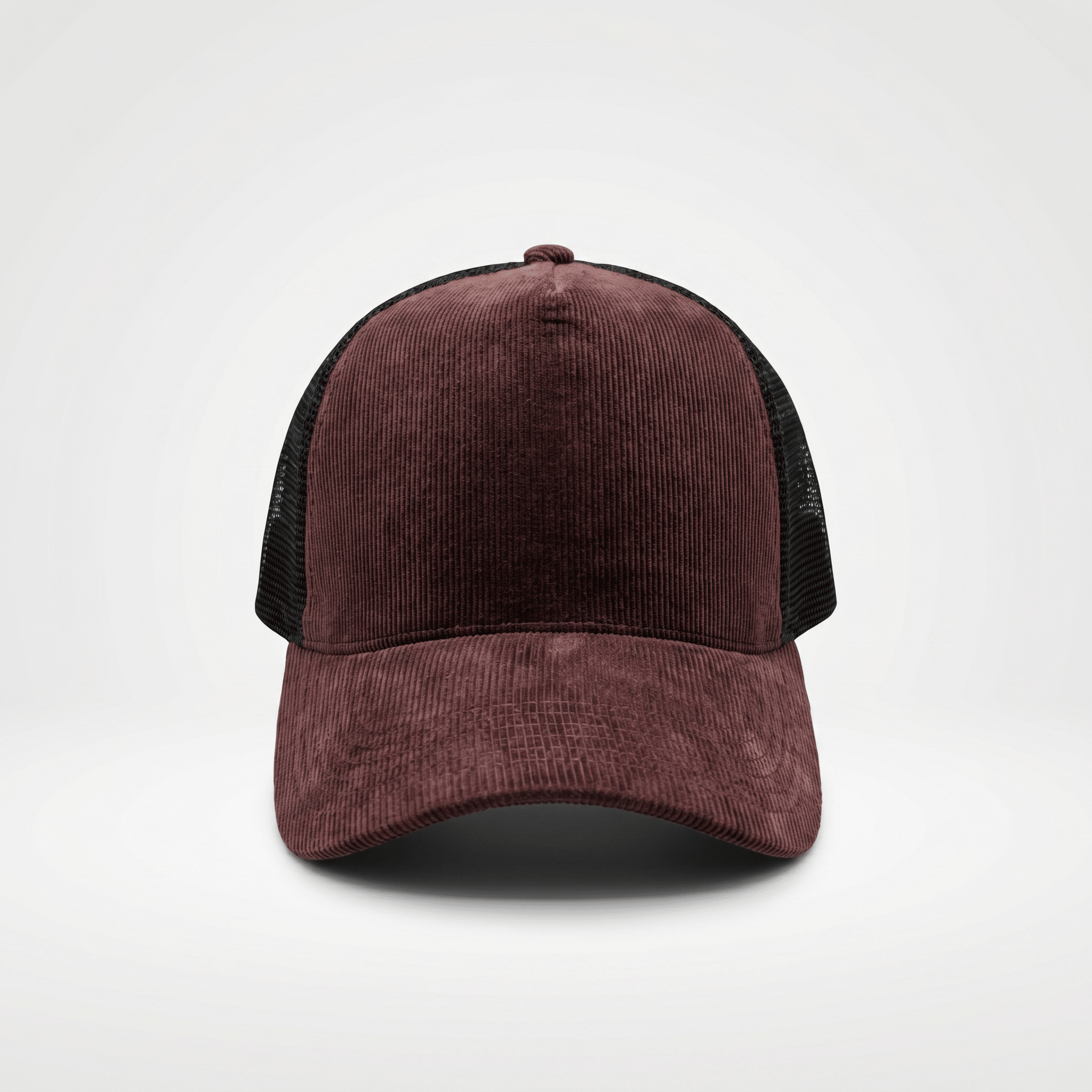 Wine Corduroy Trucker Cap - Lostgen.