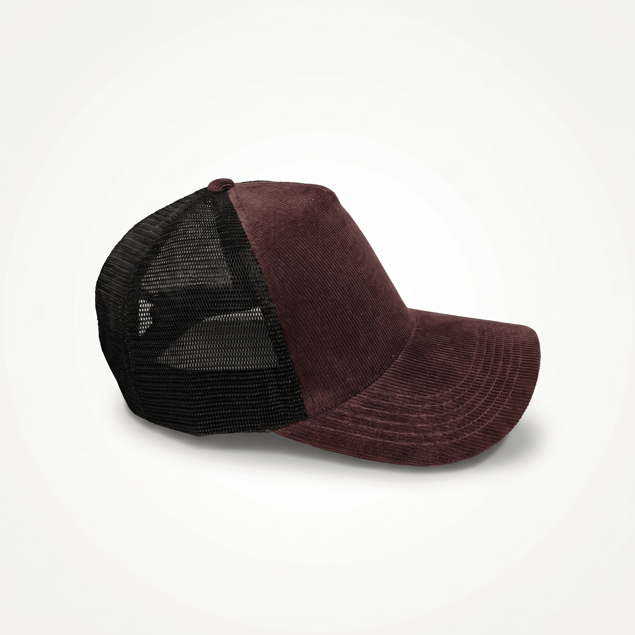 Wine Corduroy Trucker Cap - Lostgen.